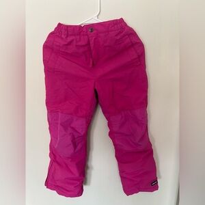 Lands End Kids Pink Snowpants, size 8